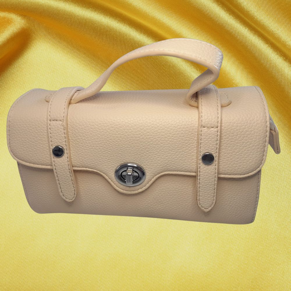 Bolsa Feminina Estruturada Bege Claro