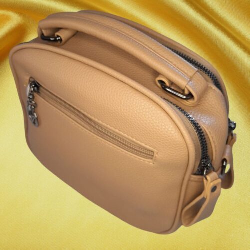Bolsa Feminina Transversal Bege – Estilo Moderno com Praticidade para o Dia a Dia