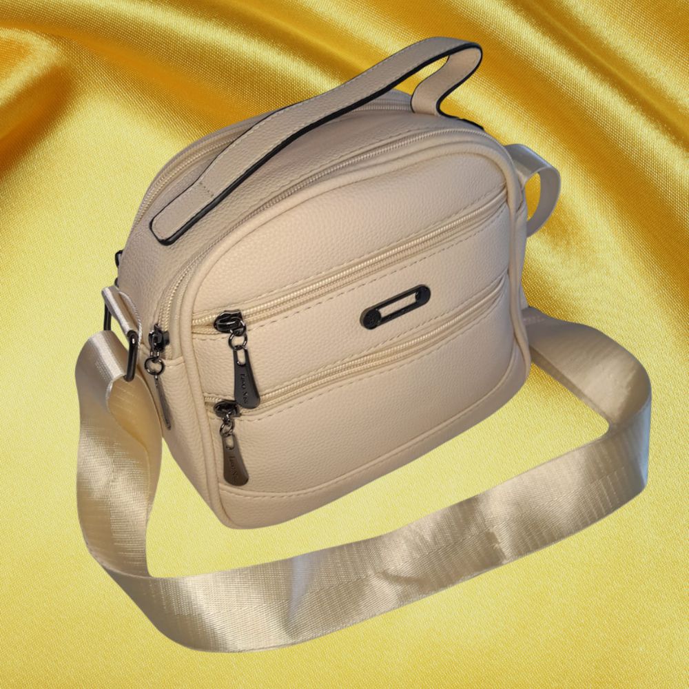 Bolsa Transversal Feminina Bege